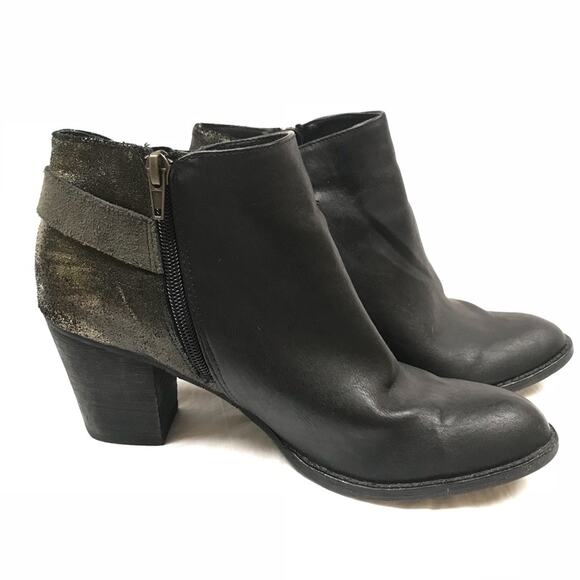 Dolce Vita 'Jossie' Ankle Bootie in Black/Gold Vegan Leather Women's Size 8 $120 - Picture 5 of 11